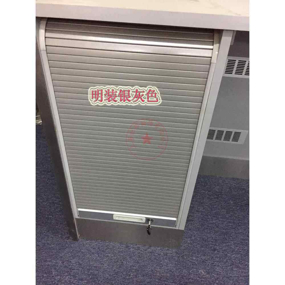 橱柜衣柜ABS卷帘门百叶窗遮挡帘塑料折叠柜子推拉门明装轨道卷帘