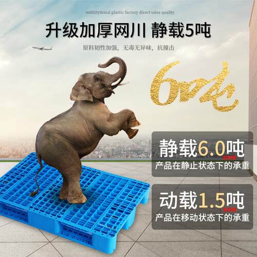 网格川字塑料托盘加厚PP仓库叉车塑胶卡板防潮板垫板栈板地台厂家