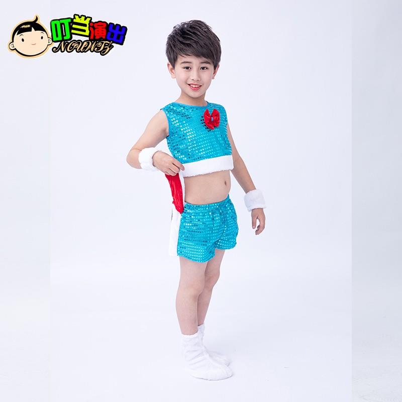 正品园六一快乐小猪演出服儿童三只通小猪女舞蹈服幼儿卡动物男表