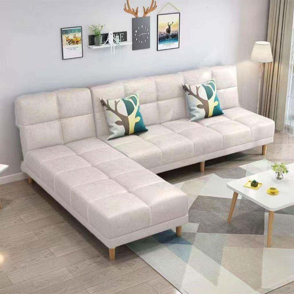 可折叠布艺沙发床两用客厅多功能懒人小户型简易贵妃家具组合套装