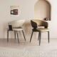 家用轻意简奢设计师客厅餐桌样品椅酒店极创意式 间椅子靠背 餐椅款