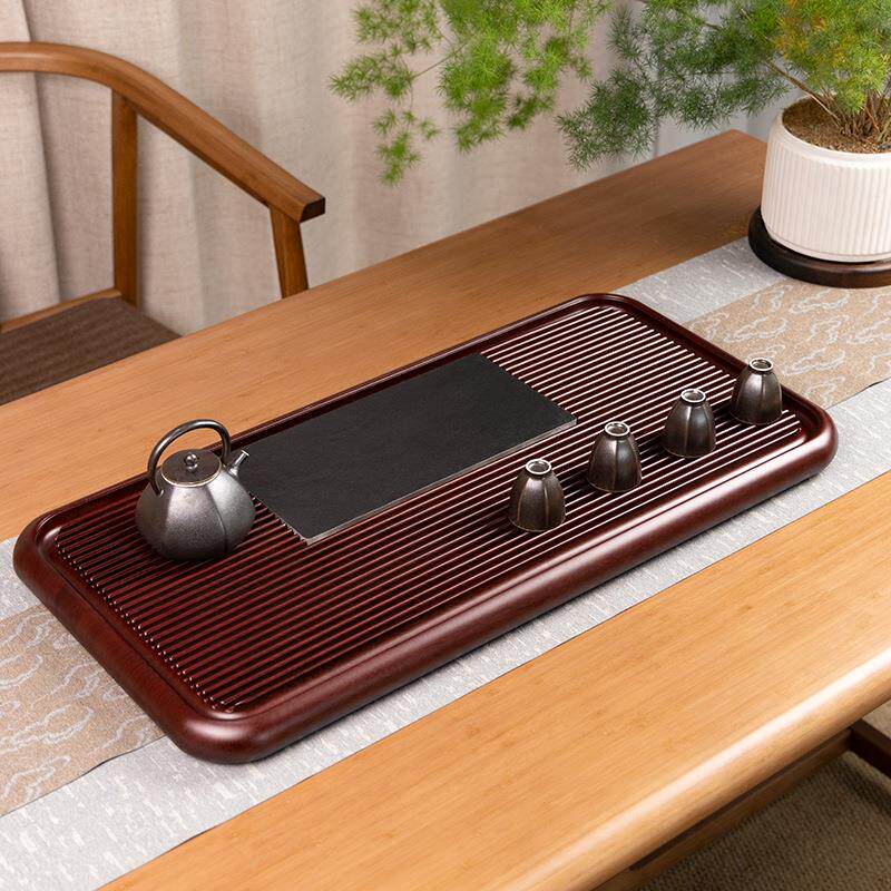 2026整块实木茶盘高档家用茶台干泡排水办公室茶具套装电木款茶盘
