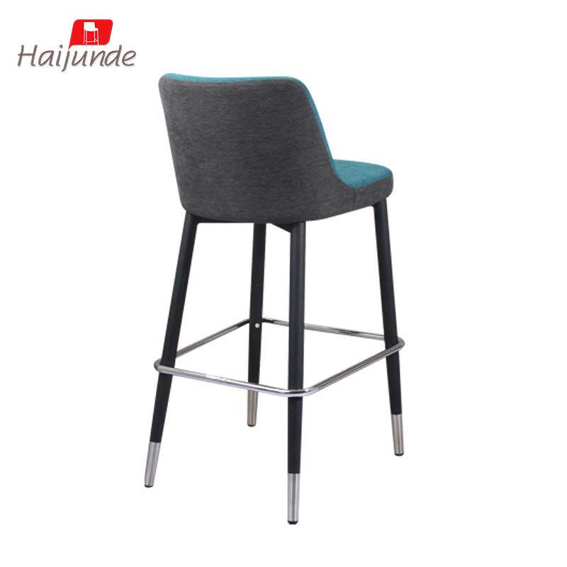 美式现代简约吧台椅高脚吧家用靠背椅酒吧椅奶茶店椅前台椅子