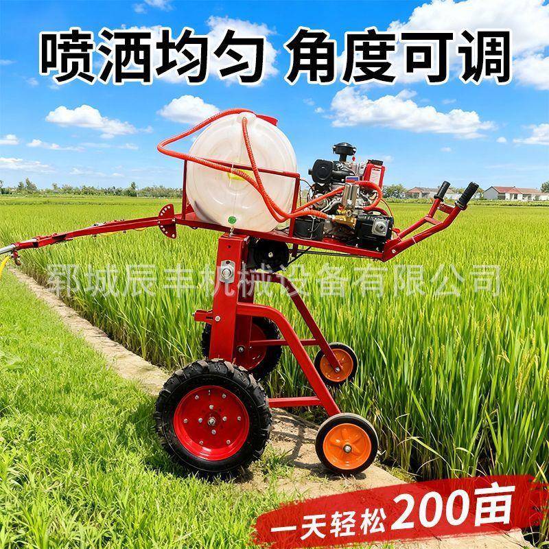 喷药车柴油动力手扶式打药机高压喷雾器农田果园杀虫打药车自走式