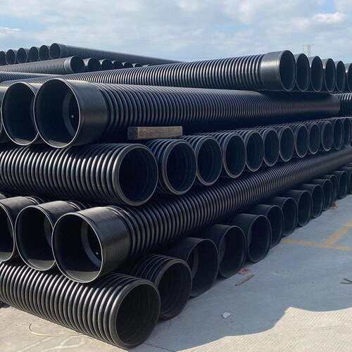 排涝双壁波纹管 大口径市政下水道排水管 公路涵洞通道宁波厂家
