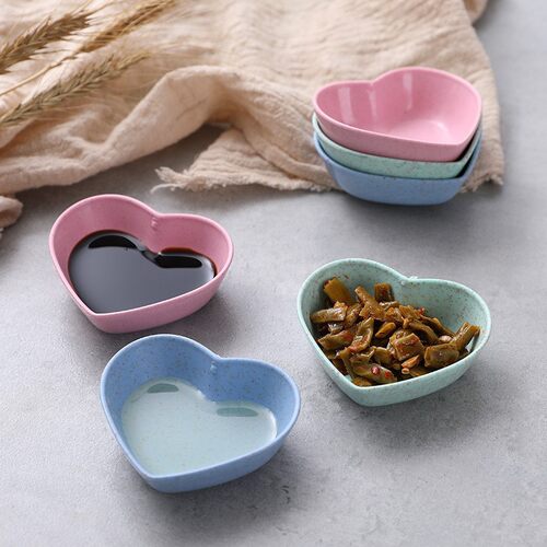 Creative household small wheat straw bowls, mini condiment d