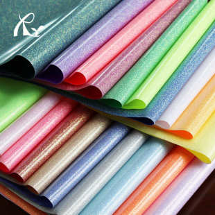 瑞盈供应现货鞋材细闪亮片0.7mm厚格利特面料TPU革人造革皮革面料