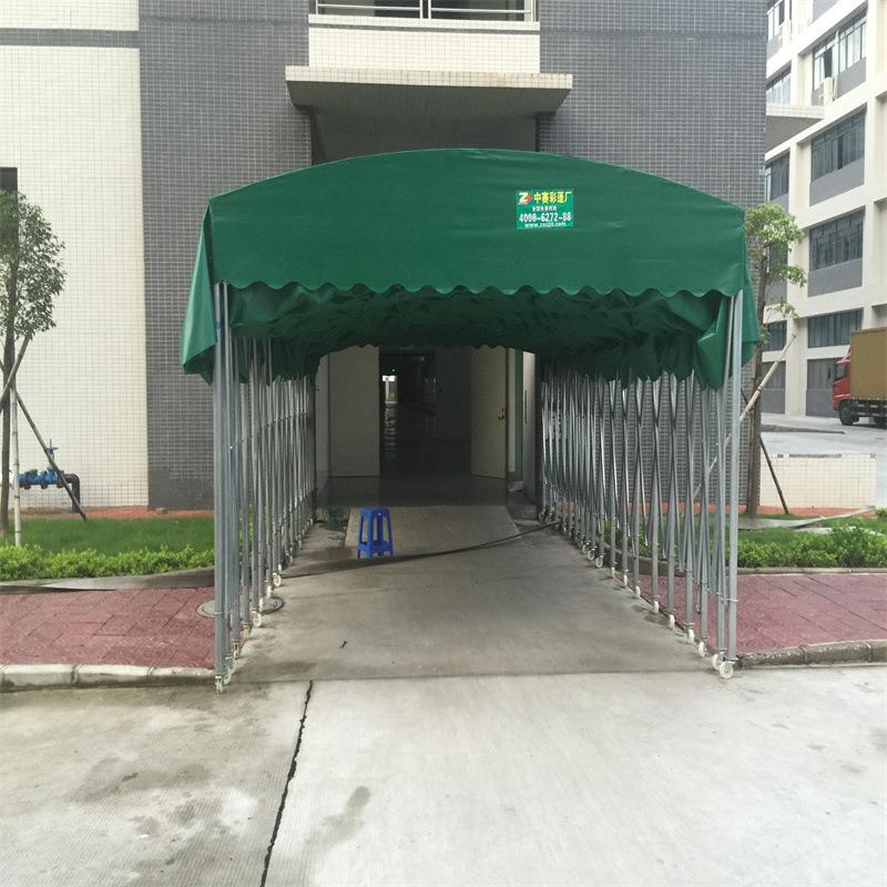动移拉推棚户外仓WCE篷雨棚折叠防库水车棚工厂大型活动雨蓬可移