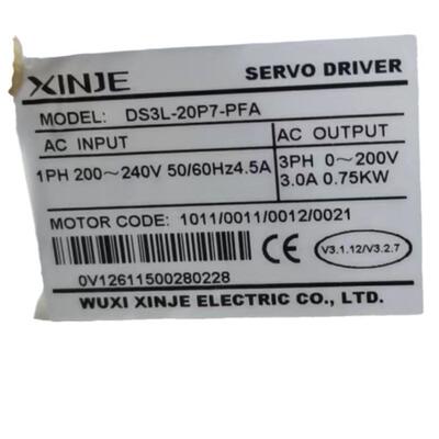 原装现货 DS3L-20P7-PFA 信捷XINJE伺服控制器 220V 750W驱动器