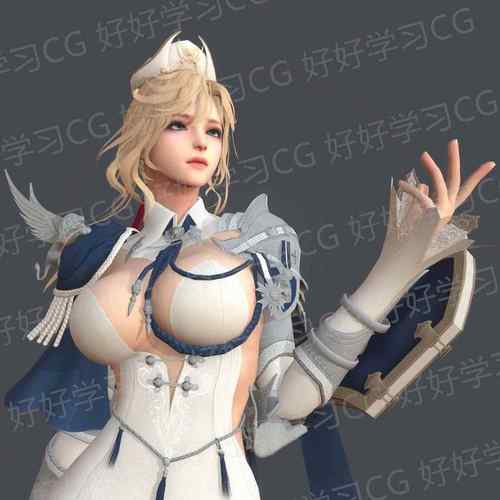 3dmax fbx次世代模型洛奇英雄传 美丽女战士 Epona 有smd动画