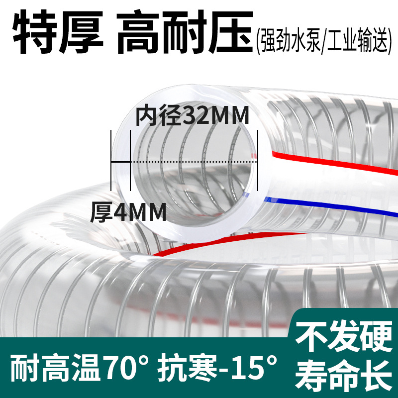耐高温进水管pvc加厚防冻PVC管