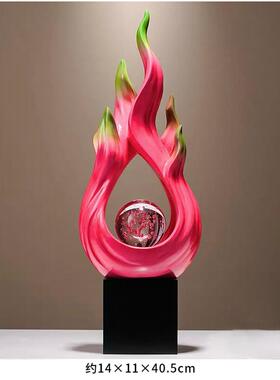 高档红红招火火财摆件家居柜桌酒柜玄关电视办公室面装饰开业乔迁