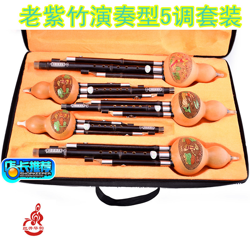 新款胶皮专卖乐器套装C调降B调小D调G调F调紫竹演奏葫芦丝儿童