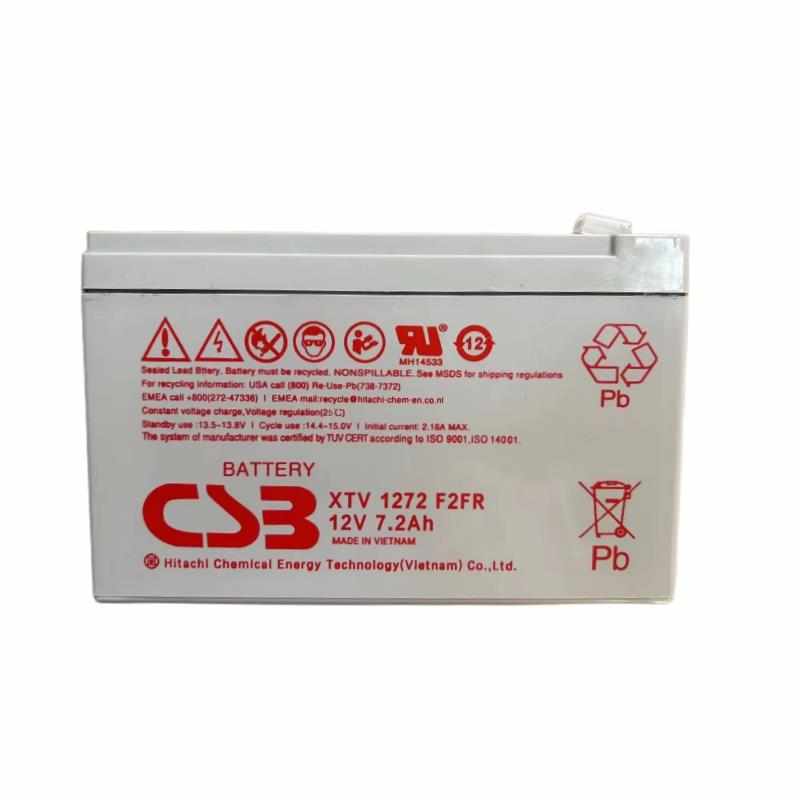 CSB蓄电池XTV 1272 F2FR 12V7.2AH消防UPS医疗设备通讯机房应急用