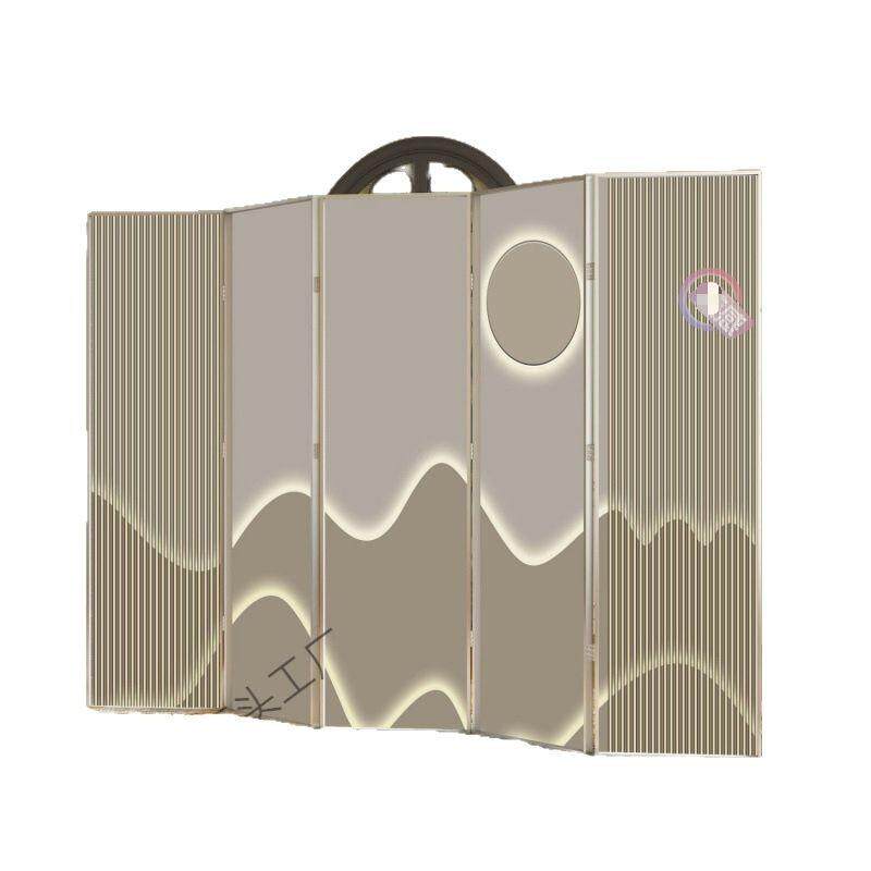 铝合金屏风隔断客厅入户家用轻奢酒店办公室折叠移动简约现代遮挡