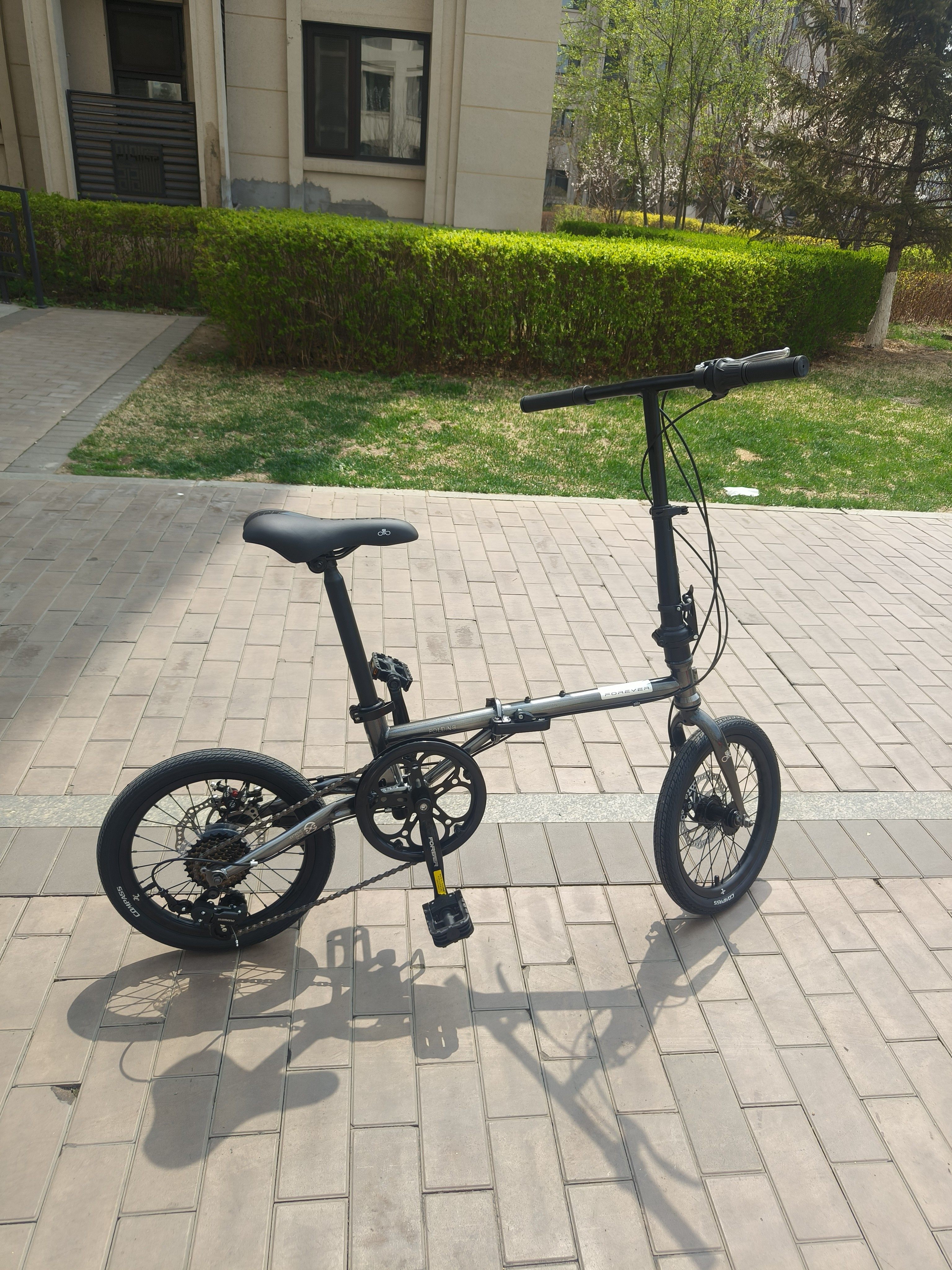 Складной велосипед Forever 16/20 дюймов, Shimano 7 скоростей, дисковые тормоза, городской photo review
