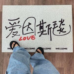 爱因斯毯可裁剪丝圈地垫玄关进门蹭脚垫入户门口pvc垫子家用地毯