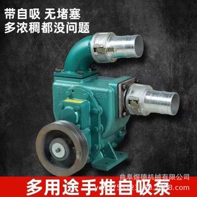 柴油机抽泥粪泵沙黄河水淤泥理河道清淤抽污泵防579汛水排污清泵