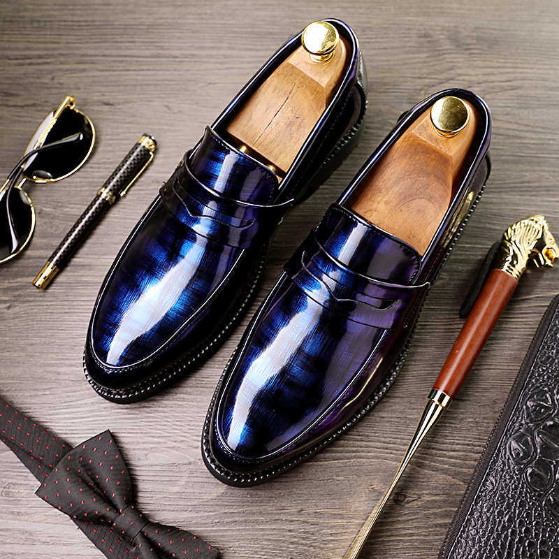 男生小皮鞋男韩版潮流男士百搭学生英伦青年一脚蹬青少年休闲秋季