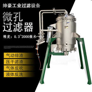 工业微孔过滤器 过滤器 除活性炭硅藻土催化剂精密过滤 反冲洗烛式