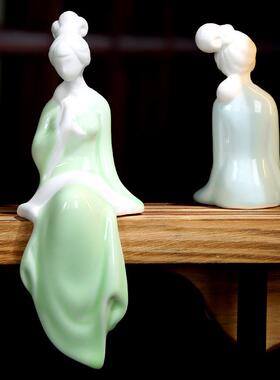 琴棋书画创意舞女花宠仕女摆件茶宠微景观家居芭蕾瑜伽造型装饰品