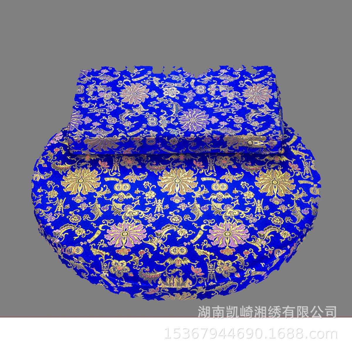 椰棕棕丝禅修垫家用拜佛垫织花布莲花打坐垫可拆洗蒲团拜垫防滑用