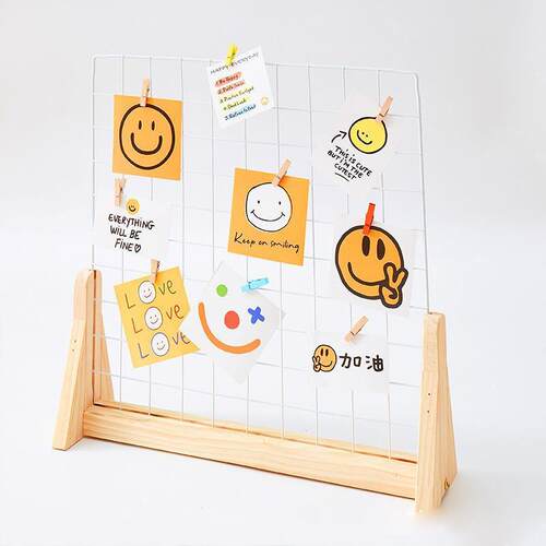 新款直销幼儿园中大班美工区域作品展示架儿童手绘画桌面摊位木质