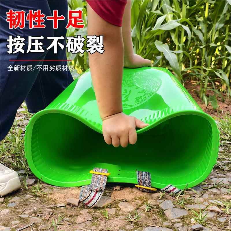 双肩背篓背篼塑料加厚家用牛筋农用熟胶大背筐赶集买菜背篓家用农