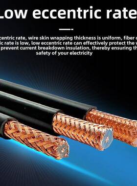 Syv50-5-1同轴电缆50欧姆50-3-7 Rg58双屏蔽馈线高频射频视频电缆
