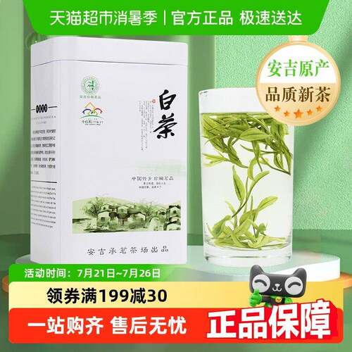 新疆包邮承艺新茶茶叶绿茶安吉珍惜白茶雨前一级春茶