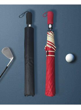 Y*h折51二暴折雨伞男士自动叠结实抗风69901雨晴雨两用大号双1人