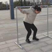 地展示架落地服装 水管 店晒单服地摊被杆挂衣管架置镀锌晾a947服装