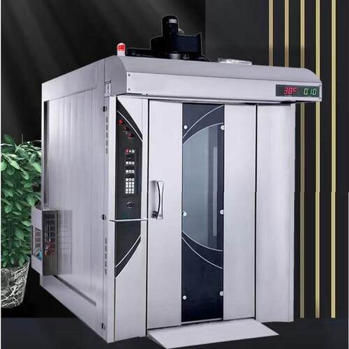 面包汉堡蛋糕大型16盘热风旋转炉月饼生产线烤箱大型36盘
