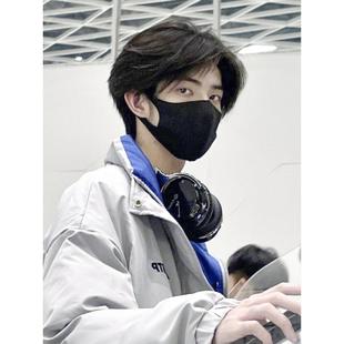 男士短发假发,k型,帅哥,三七,稍破盖,中间部分,男士模拟男