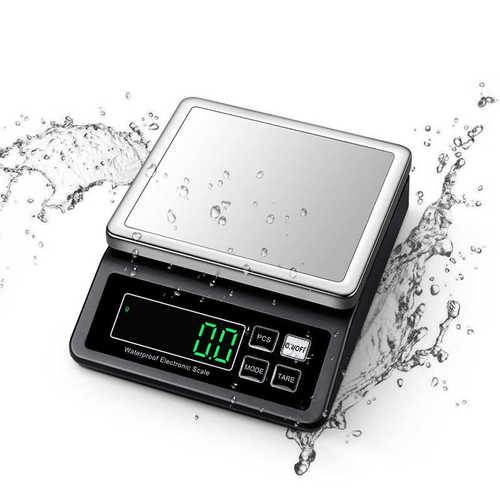 防水厨房秤充电克重称0.1g 304不锈钢多功能电子天平