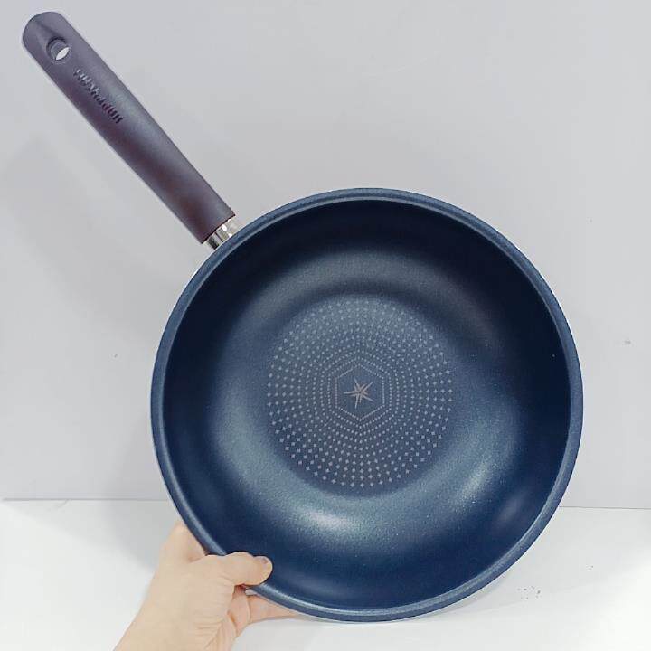 高档国韩进口原装用钻石电涂层不粘燃气磁灶通韩式平底煎锅炒锅