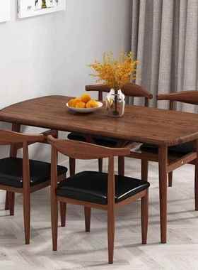 餐房桌椅商用套装小户型租家用休闲餐桌出CSP椅组合快店长方桌椅