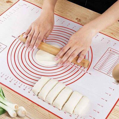 Oversize 80/70/60cm Silicone Baking Mat Pastry Rolling Knead