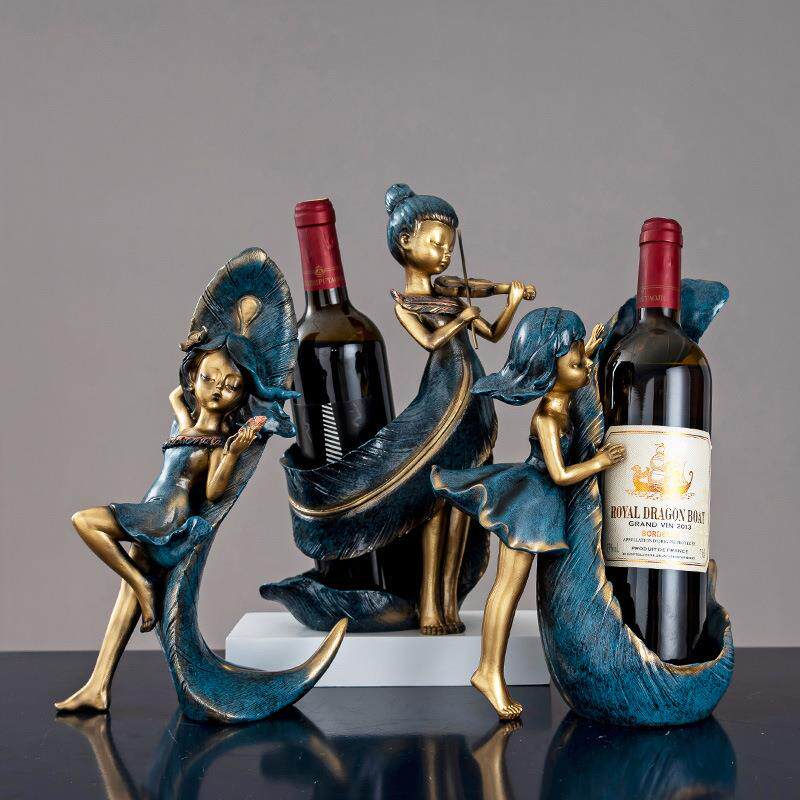 红酒架摆件家用客厅酒柜装饰品北欧创意个性家居摆设玄关钥匙收纳