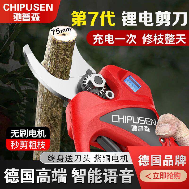 电动修枝剪果树粗枝剪刀园林园艺充电式无线锂供应链工厂图片