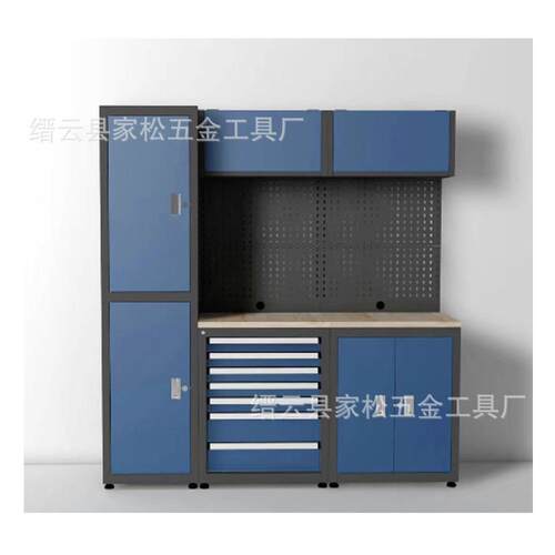 汽修工具车多功能重型维修车库工作台可拼接钳工操作台钢制工作站