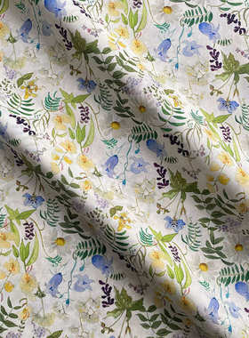 liberty童装缇替支florals平chartwell数码高品质布80利伯长绒棉