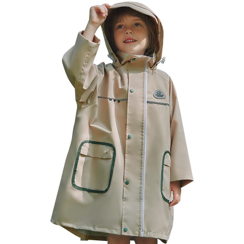Lemonkid柠檬宝宝儿童雨衣男童女孩雨披小学生雨具幼儿园防水衣服