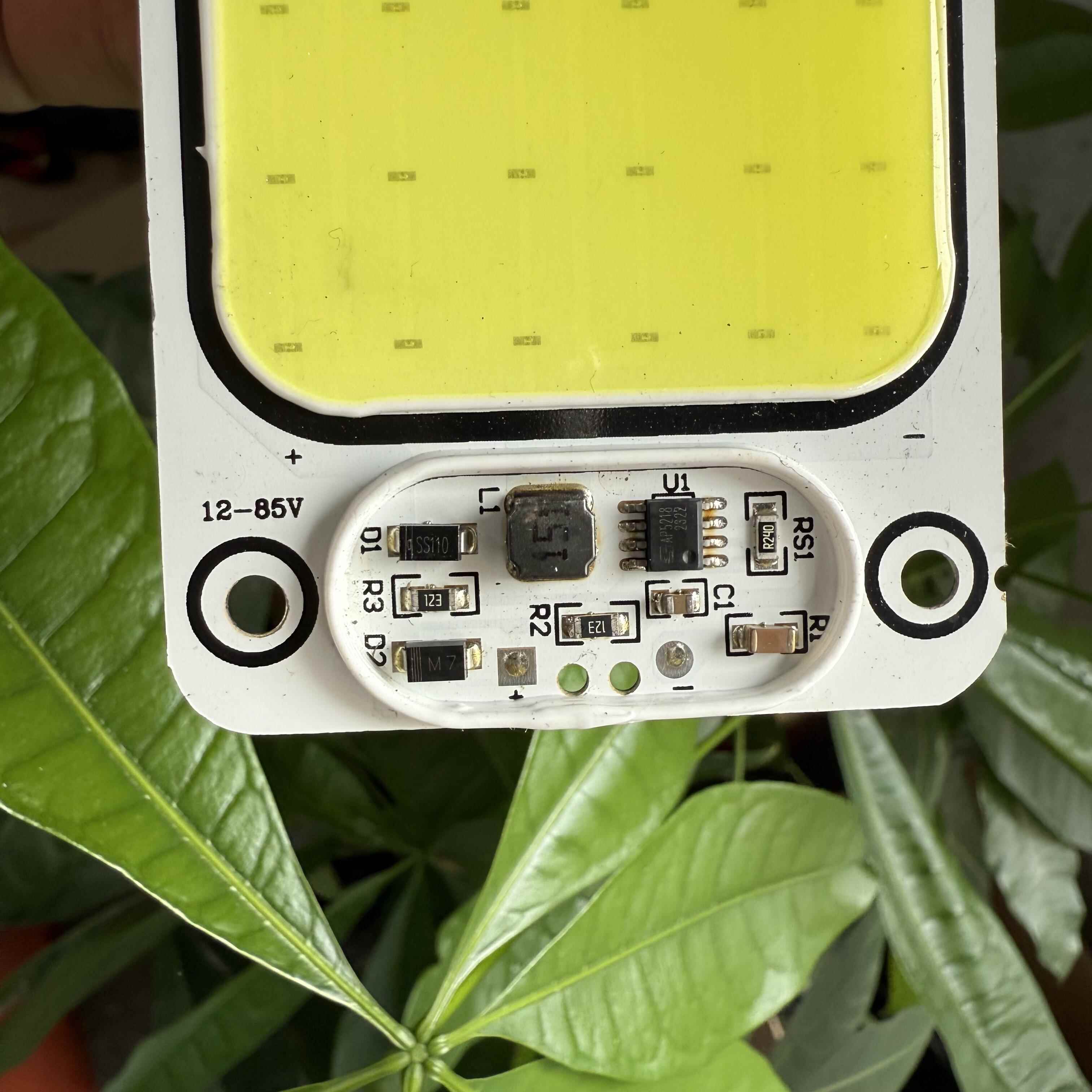 户外夜市地摊灯光源板12V-85V宽电压免驱动COB灯板白光59mm*245mm