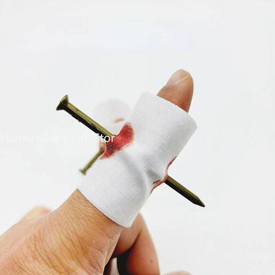 Fake Nail Through Finger Prank Toy Kids Novelty Magic Friend
