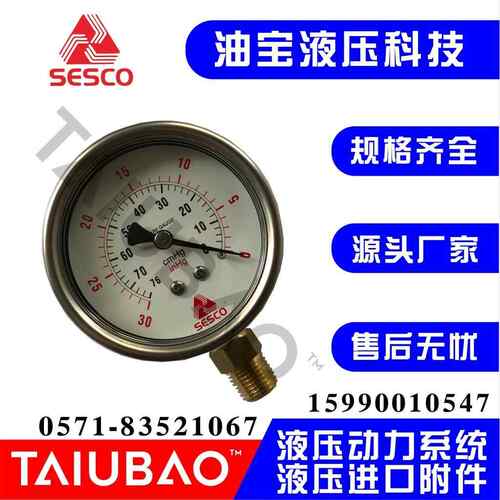 旋盖式压力表 SESCO压力表 sesco 佑德油压 顶新液压站