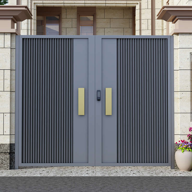 别墅庭院门不锈钢户外农村院子门铁艺栅栏花园门铝合金入户围栏门