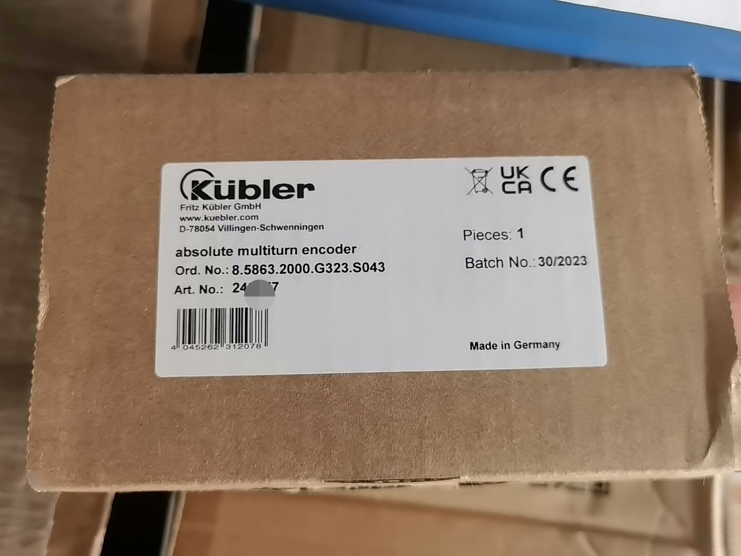 8.5863.2000.G323.S043库伯勒编码器，正品