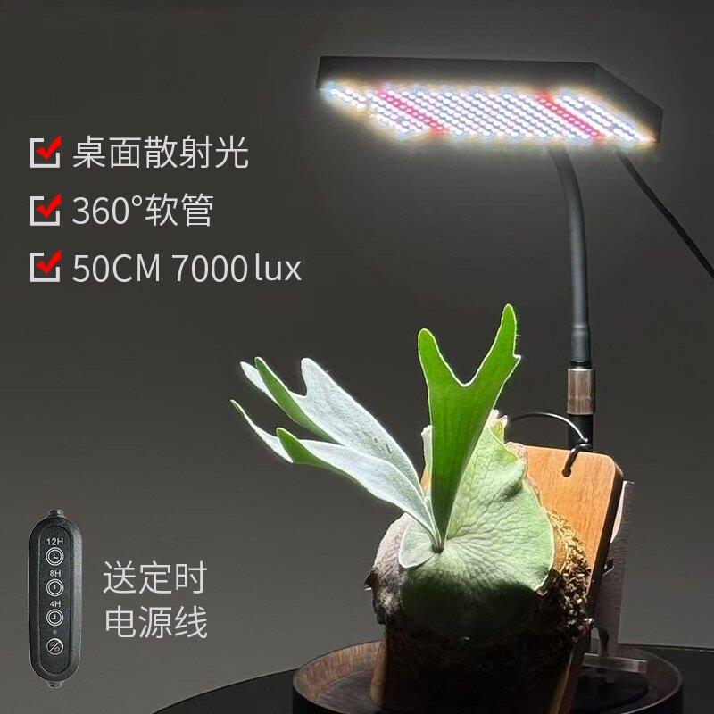 桌面全光谱LED植物补光灯--散射光植物专用补光灯夹子多头大功率