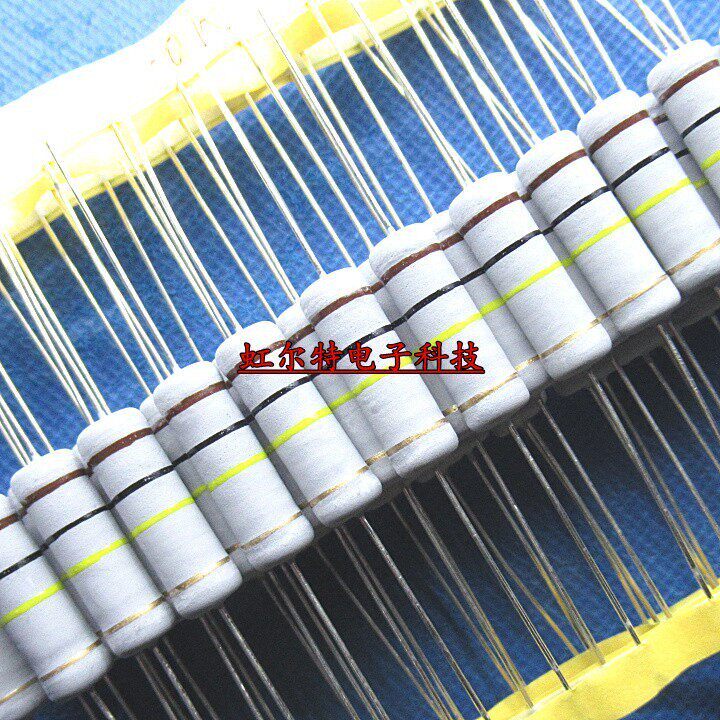 5W金属氧化膜电阻 2欧 20R 200R 2K 20K 200K 5W色环碳膜原装50只